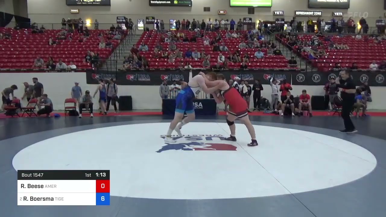 125 Kg Rnd Of 32 - Robert Beese, Amery Wrestling Club Vs Ryan Boersma, Tiger Style Wrestling Club