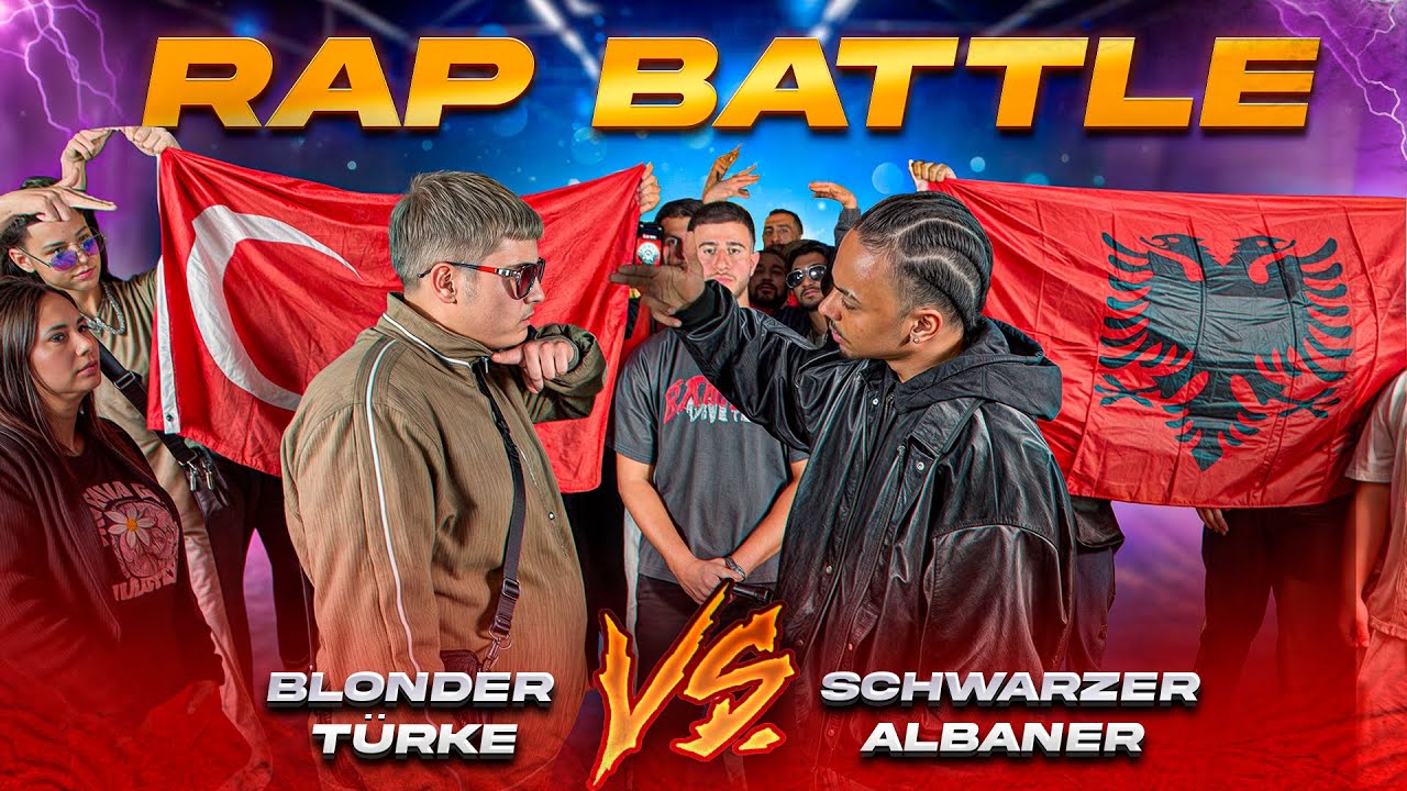 BLONDER T&Uuml;RKE vs SCHWARZER ALBANER (Rapbattle) Big Difference  🔥 🔥 🔥