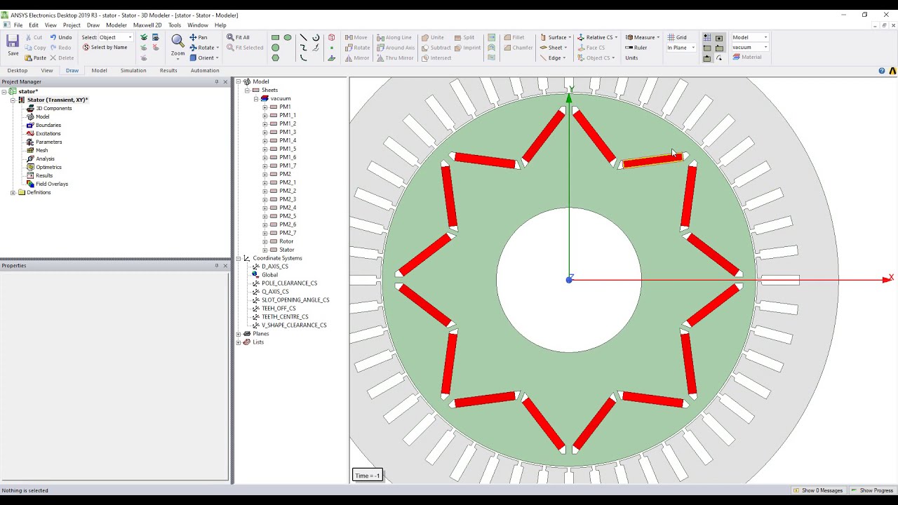 Designing parametric Rotor in ANSYS Maxwell