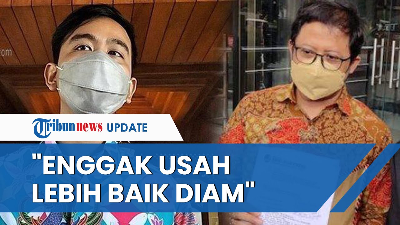 Ubedilah Badrun Dilaporkan Jokowi Mania, Gibran Minta agar Tetap Tenang: Nanti Dulu lah, Santai