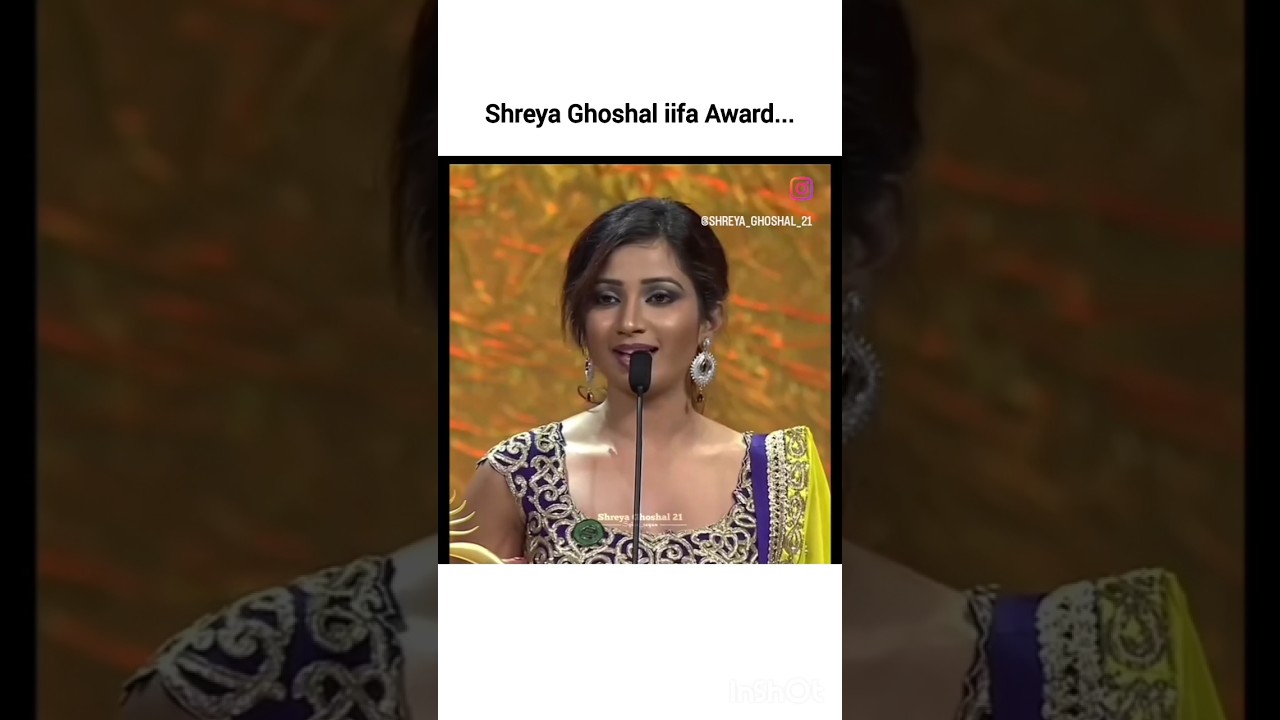 Shreya Ghoshal iifa award...#Viral #trending #trendingshorts #ShreyaGhoshal #Singer #Love