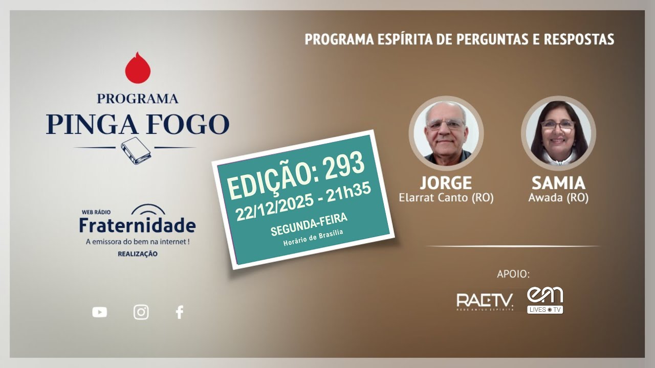 PINGA-FOGO nr #293 | JORGE ELARRAT I SAMIA AWADA &ndash; 22.12.2025 &ndash; 21:35