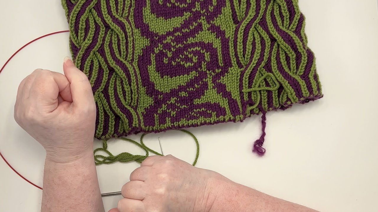 One Needle Kitchener Stitch Bind Off