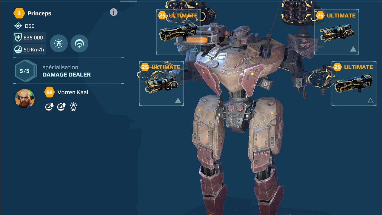 ULTIMATE BULAVA AND KISTEN PRINCEPS (WAR ROBOT TEST SERVEUR)