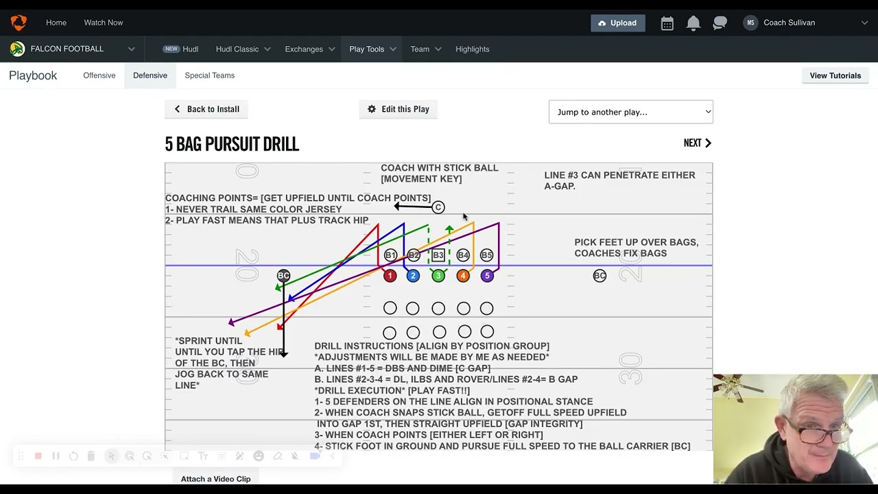 5 BAG PURSUIT DRILL