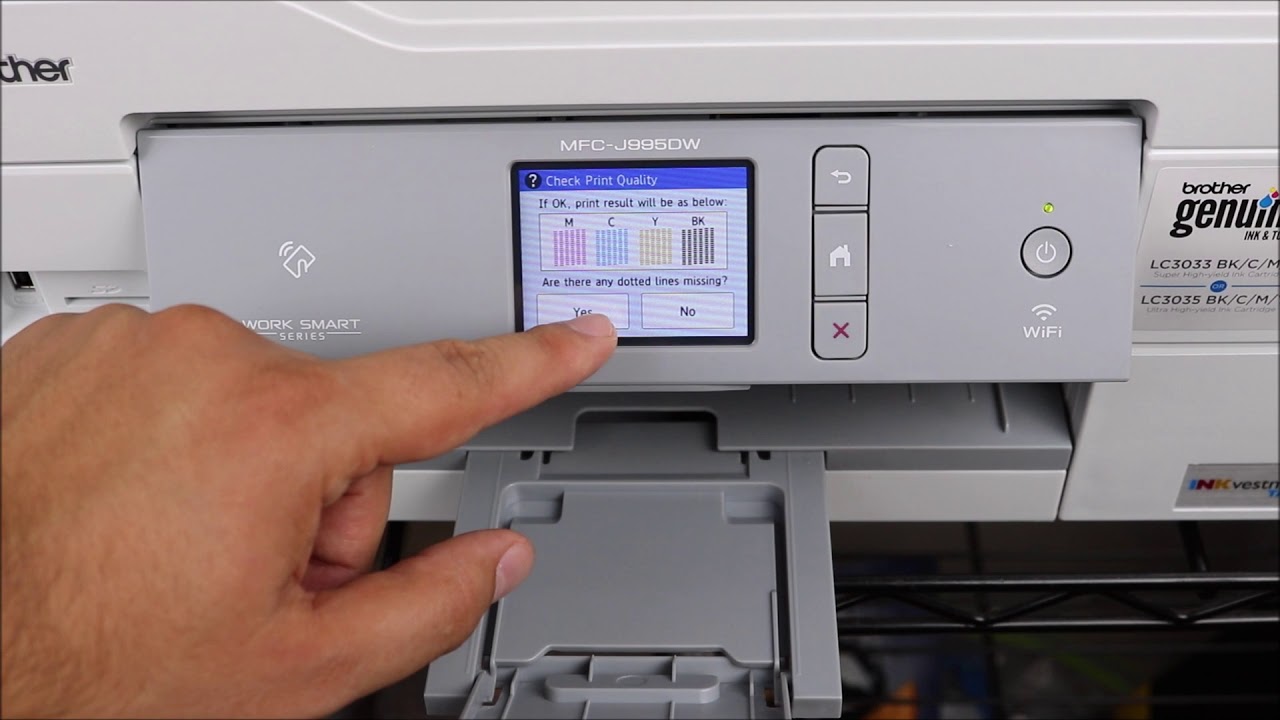 Устранение неполадок Brother MFC J995DW: не печатает