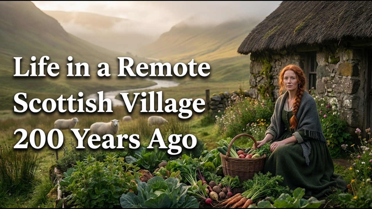 Life in a Remote Scottish Village 200 Years Ago | Peaceful Countryside ASMR