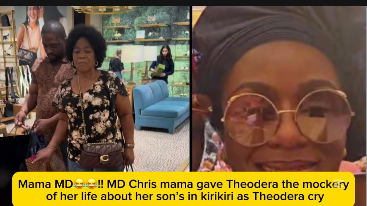 Mama MD😂😂!!Chris mama gave Theodera the mockery of her life about her son’s in kirikiri 
