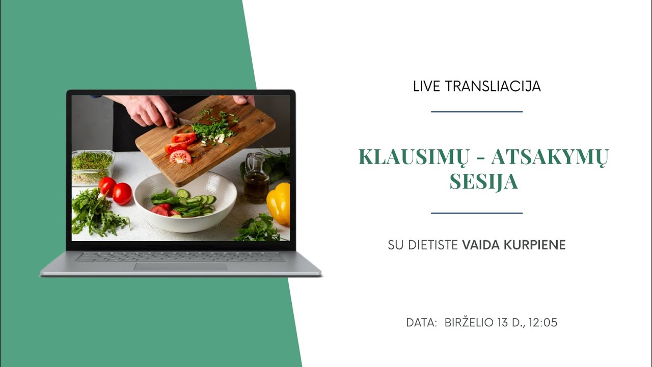 Dietistės ATSAKYMŲ sesija apie SVEIKO MAISTO GREITĄ GAMINIMĄ.