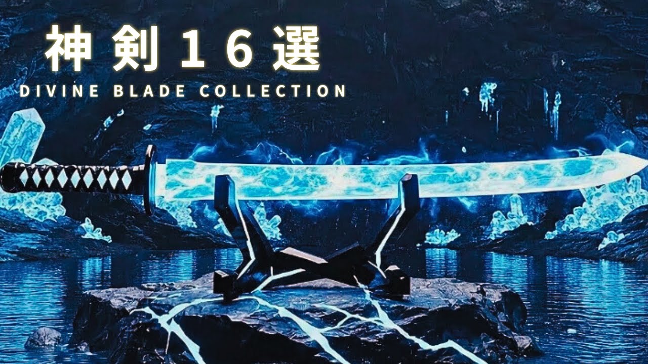 【AI Art】宝石と鉱物が「剣」に変形する瞬間 16連発｜16-shot burst of gems and minerals transforming into “swords”