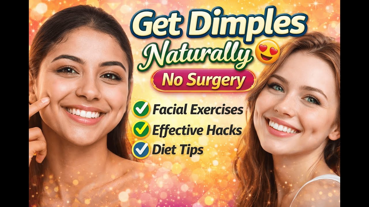 Get Dimples Naturally 😍 No Surgery|Dimples in 7 Days|#beautytutorial |#softglamlook #makeup