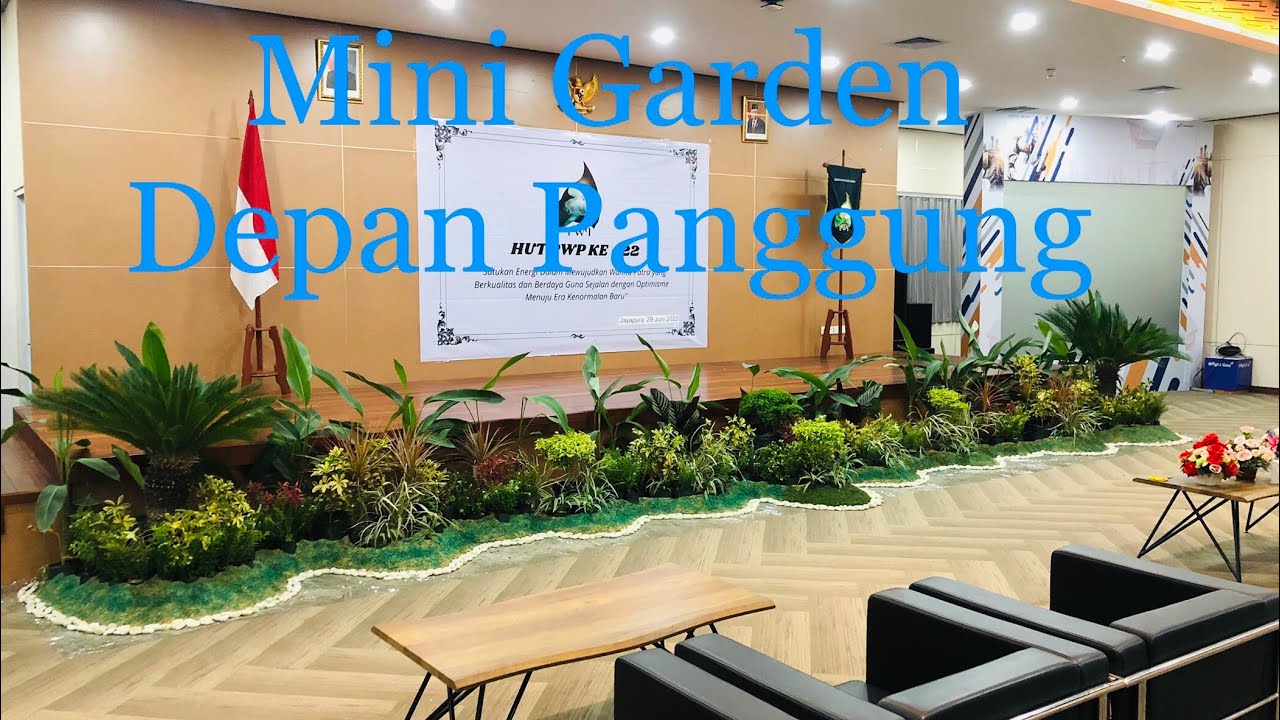 Ide . Mini Garden . Dekorasi Depan Panggung