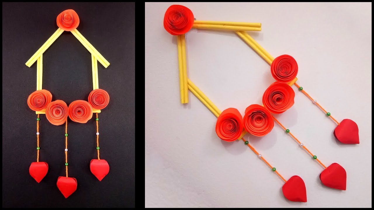 How to Make Easy and Simple Handmade Wall Hanging Paper Craft : DIY Paper Crafts