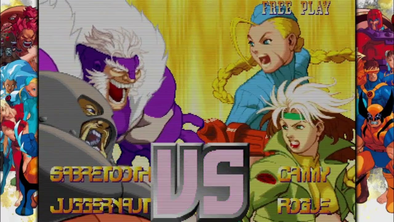 X-Men vs Street Fighter Sabertooth Juggernaut