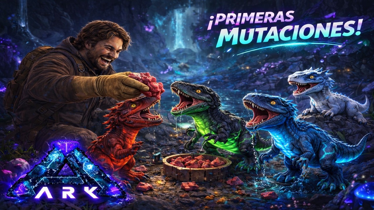 ¡Criamos nuestros primeros 🦖 DINOSAURIOS MUTADOS en ARK! 🔥 | ARK Camino a la Ascensión - Episodio 8