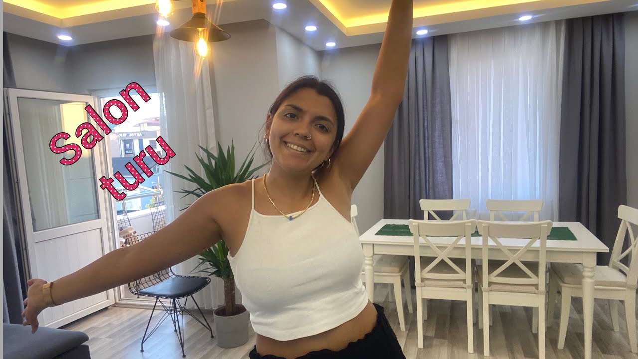 Evimizi döşedik | Salon turu | #evturuvlog #yenigelinevi #salonturu #ikea
