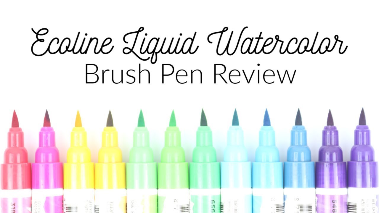 Ecoline Brush Pen Review for Handlettering