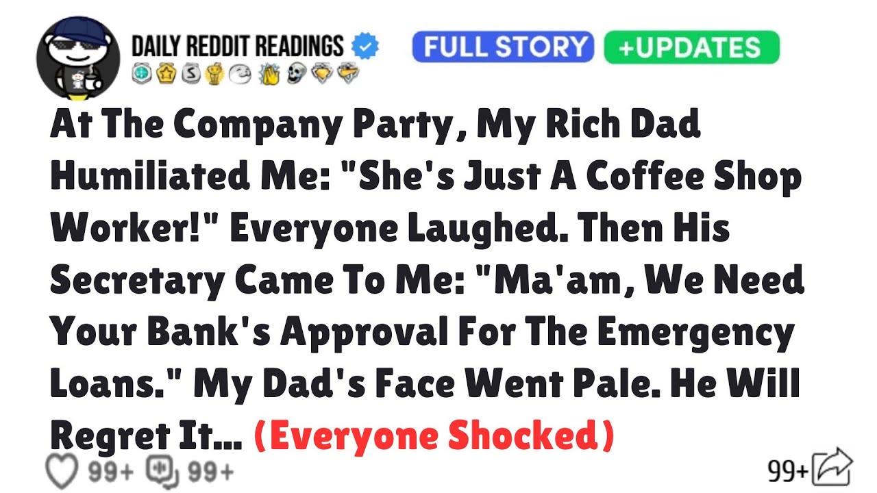 At The Company Party, My Rich Dad Humiliated Me: 