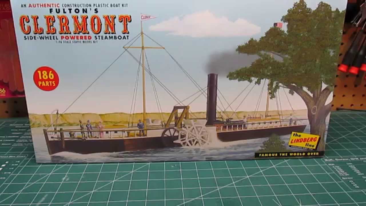 Lindberg 1/96 Fulton's Clermont Side-Wheel Powered Steamboat Model Kit Review