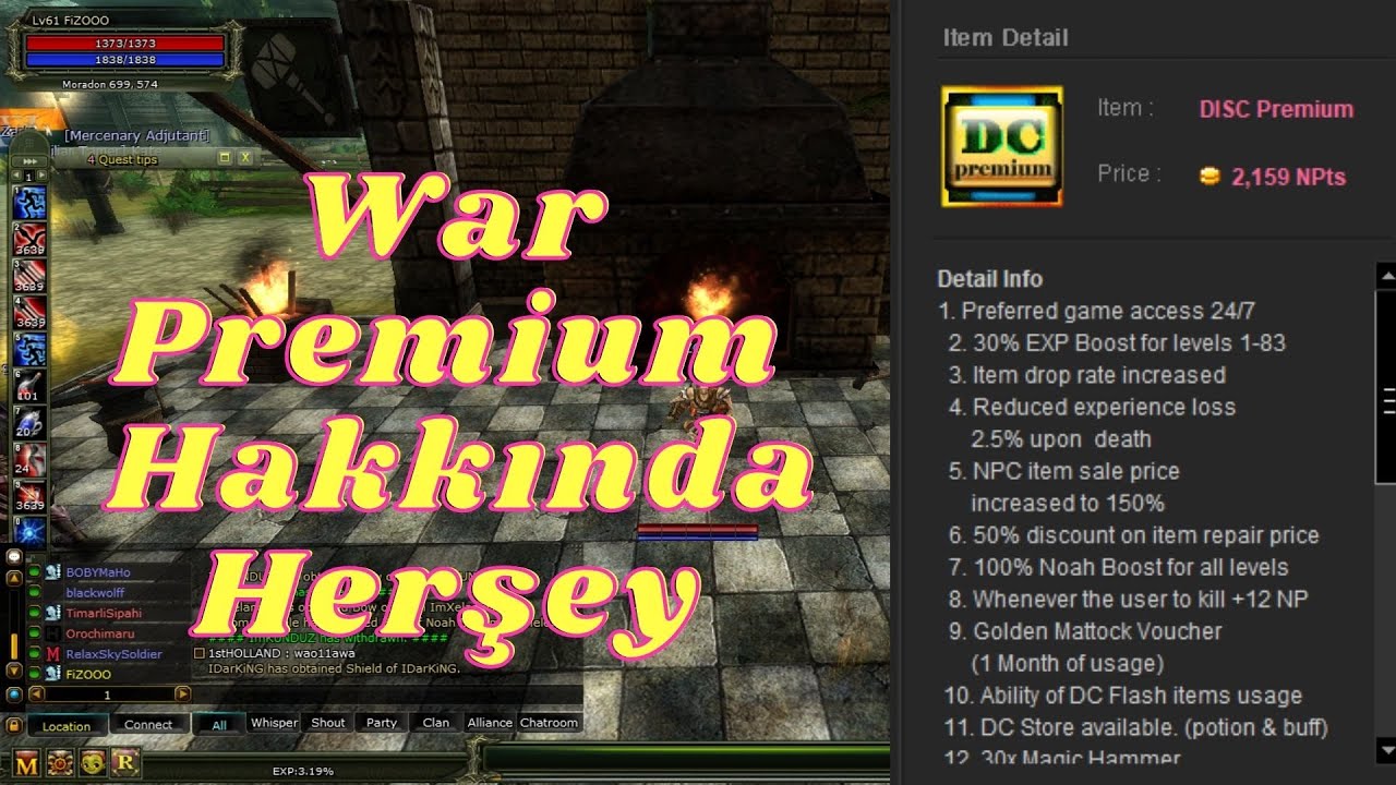 War Premium Hakkında Herşey -  Premium Rehberi #4 #knightonline #knightonlinefarm