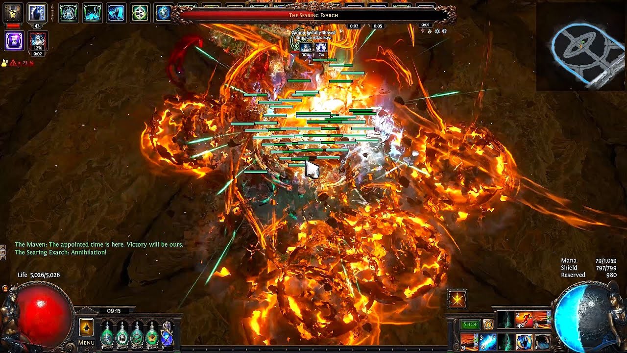 [ POE 3.26 ] Necro Soulwrest Phantasm VS Uber Bosses,Simulacrum,T17 mapping showcase