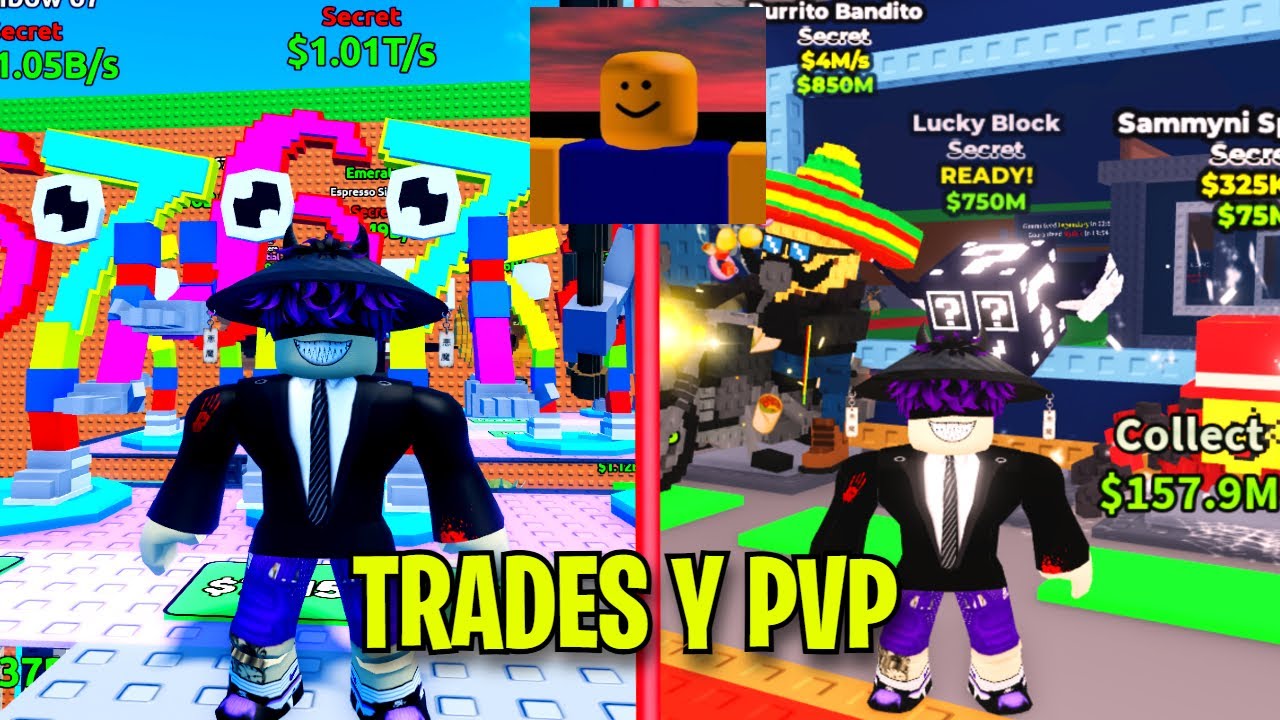 🌊ESQUIVANDO OLAS Y LUEGO PROBAMOS LA MAQUINA DE PVP EN ROBA UN BRAINROT🔥