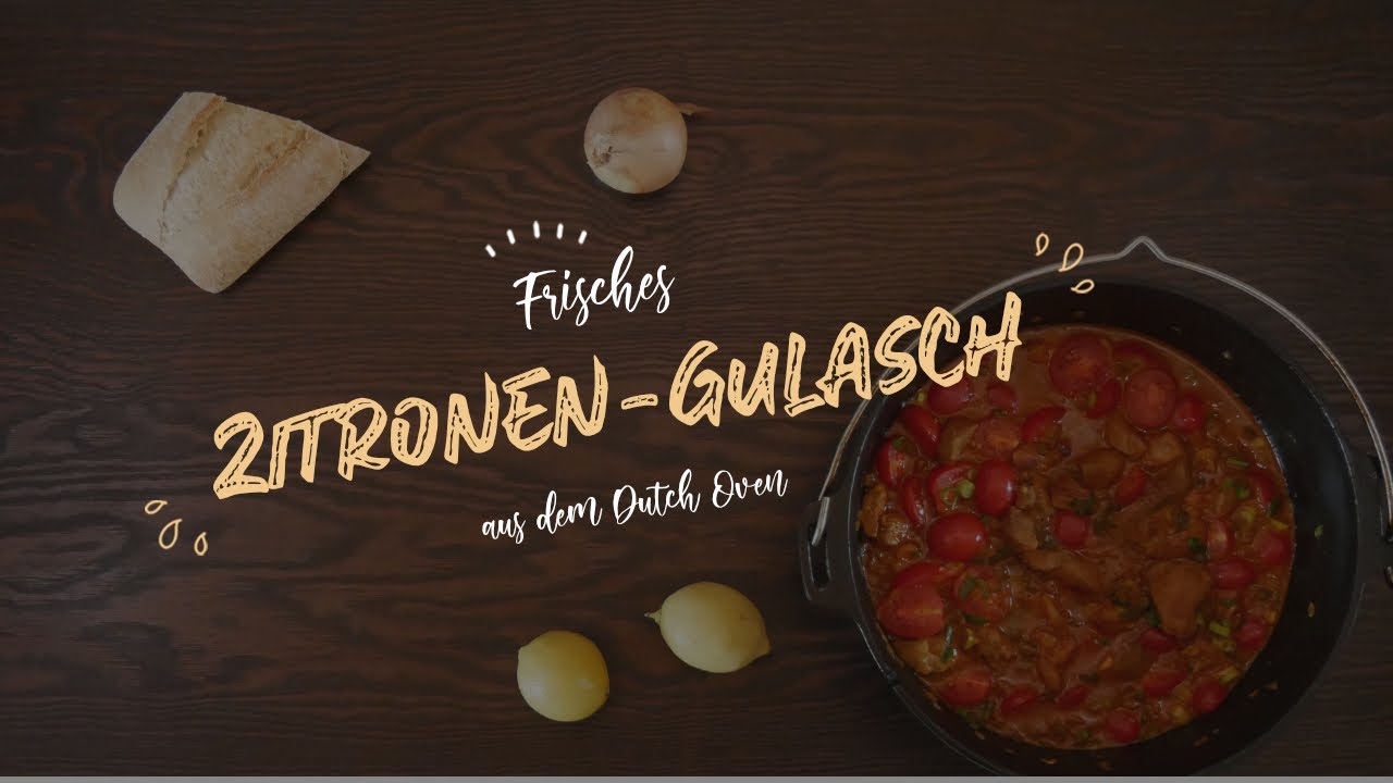 Frisches Zitronen Gulasch aus dem Durch Oven