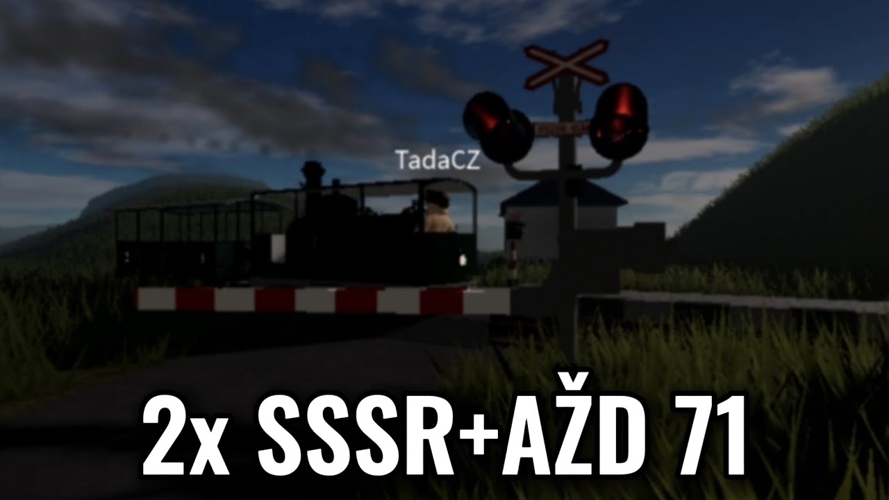 Železniční přejezd Žim (2x SSSR+AŽD 71) - 27.4.2025 / Czech level crossing [ROBLOX]
