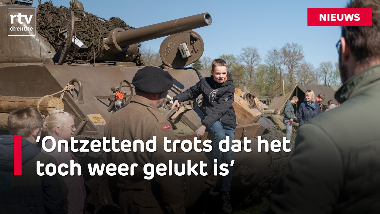 Oude legervoertuigen bevrijden de kop van Drenthe | RTV Drenthe