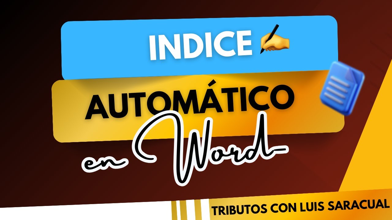 Aprende a crear un INDICE AUTOMÁTICO (tabla de contenido) para tu tesis de la Universidad en Word