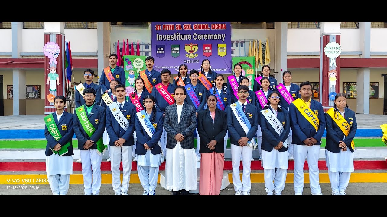 Investiture Ceremony 2025 | 13-12-2025 | ST. PETER SR. SEC. SCHOOL, KICHHA