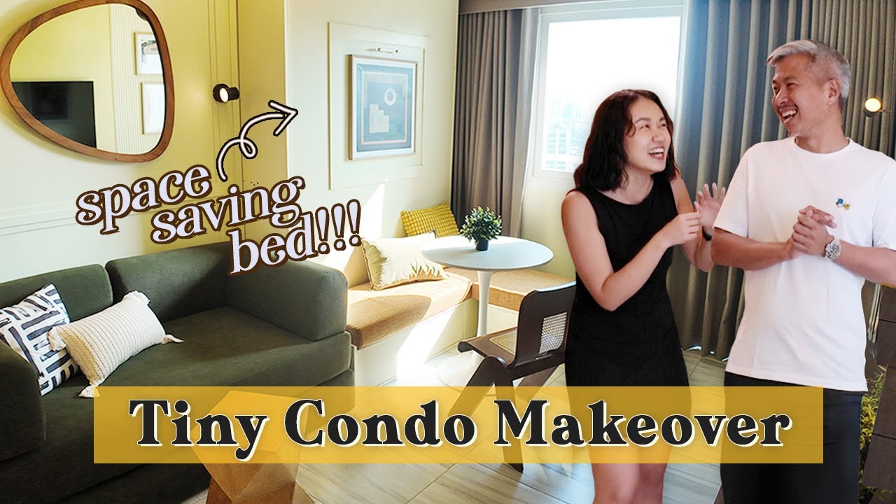 COZY Hotel Condo Makeover💛 // with Hidden Bed!!!✨ // by Elle Uy