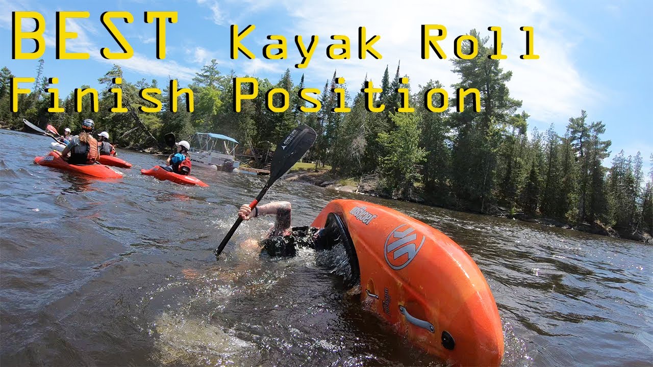 The OPTIMAL/SAFEST Kayak Roll Finish Position