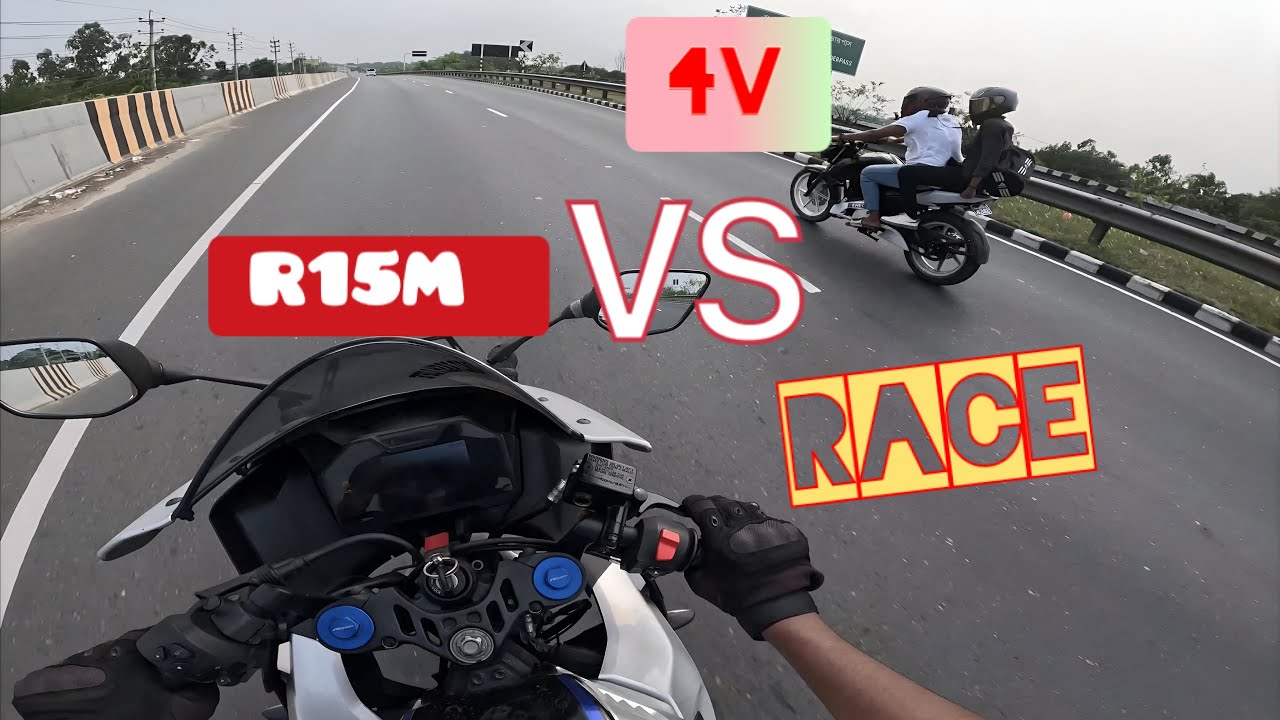 Yamaha R15M vs Apache RTR 4V | Drag Race | Real Road Test😁