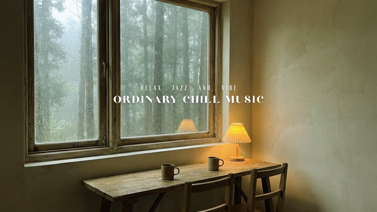 Relaxing Jazz Music | Peaceful Rainy Morning for Deep Focus & Calm Mind