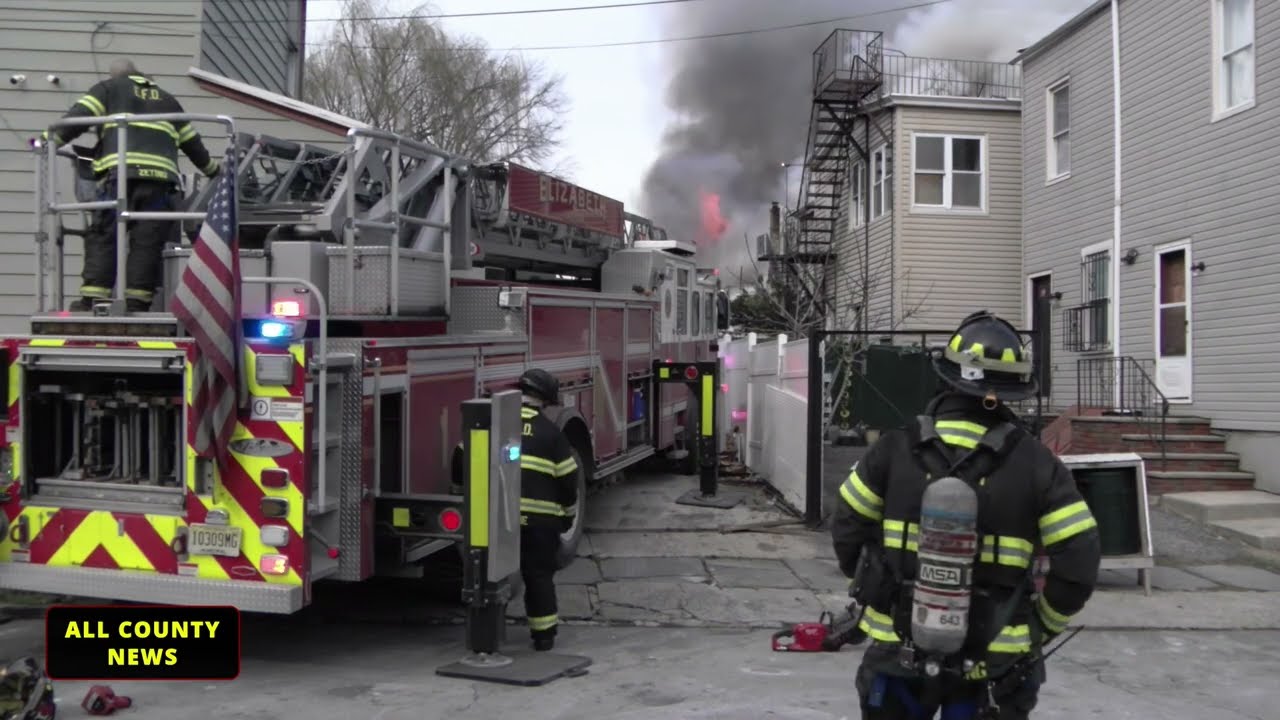 Raging Fire Destroys Multiple Buildings on Smith Street in Elizabeth NJ