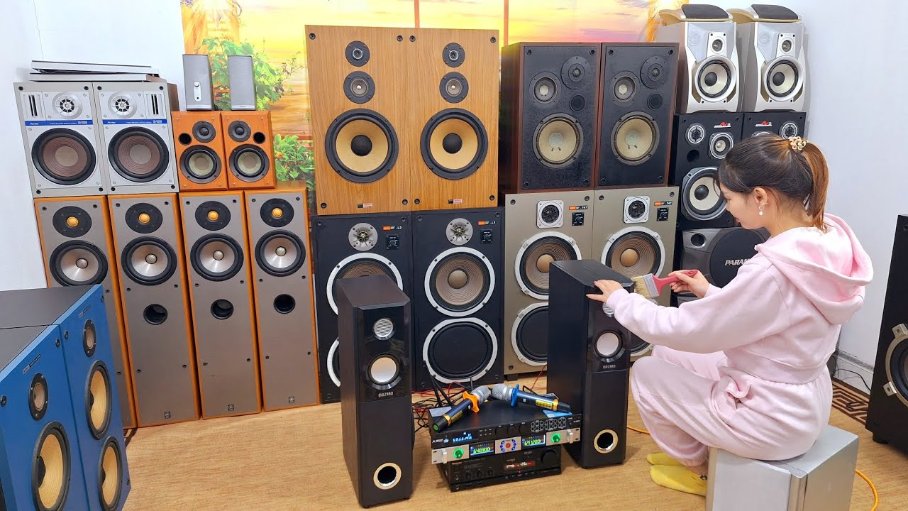 15ook loa karaoke Em Ánh giới thiệu lô loa nghe nhạc Japan Sony Aurex Victor zin đẹp O977658574