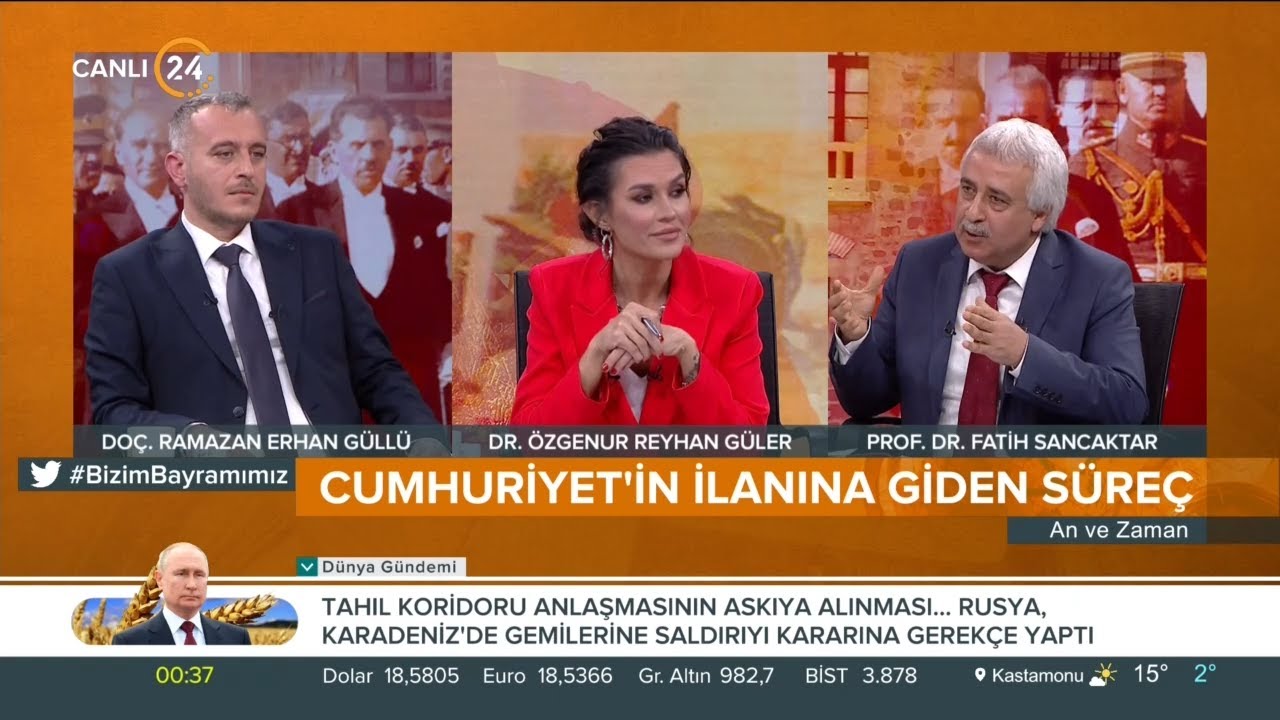 Özgenur Reyhan Güler ile "An ve Zaman" / Cumhuriyet'in 99 Yıllık Serüveni - 29 10 2022