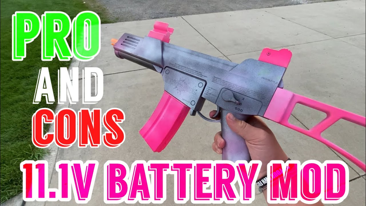 Мод аккумулятора 11,1 В Gel Blasters | PRO/CON
