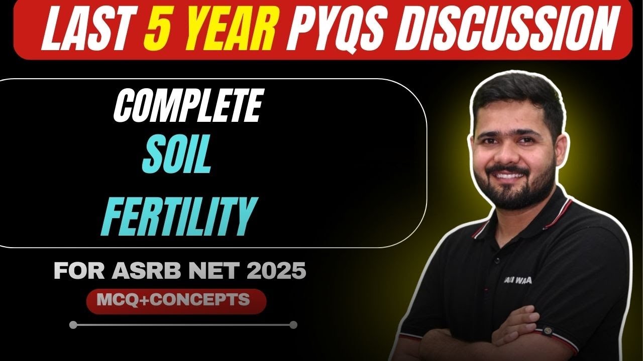ASRB NET 2025 I Complete Soil Fertility I PYQs