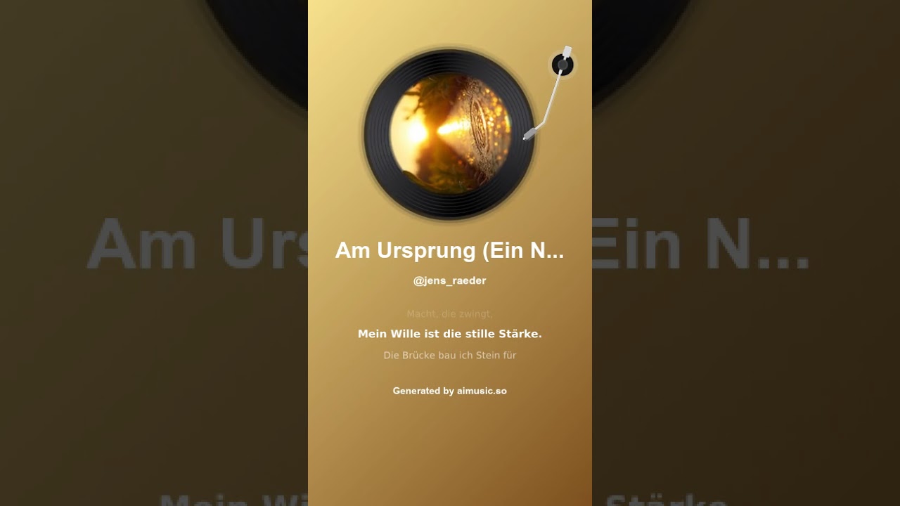 Am Ursprung Ein Neuanfang 1