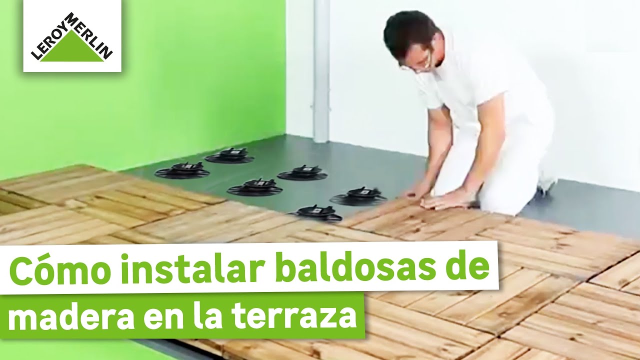 C&oacute;mo instalar baldosas de madera en la terraza o jard&iacute;n I LEROY MERLIN