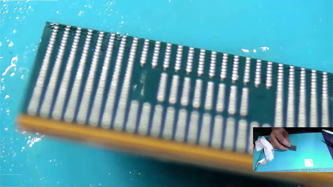إصلاح تلفاز LG مشكل معالج طريقتي في شبلنة المعالج LG 42LE00 reball CPU نايص نيوووص