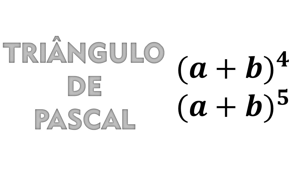 Triângulo de Pascal - Regra prática para expansão binomial