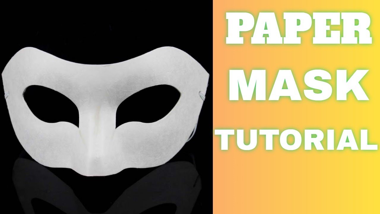 Paper Mask Origami Tutorial | DIY Paper Mask for Kids (EASY!)