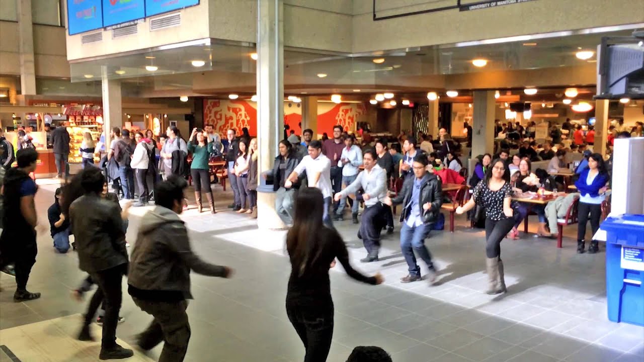 ICC World t20 Bangladesh 2014 Flash Mob - University of Manitoba@Winnipeg