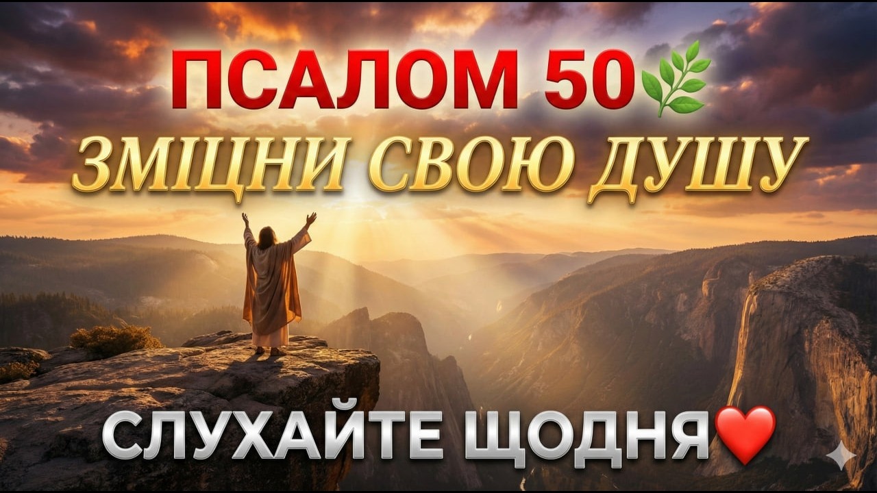 ПСАЛОМ 50🌿 Зміцни свою ДУШУ коли здається що виходу немає🙏 СЛУХАЙТЕ ЩОДНЯ❤️