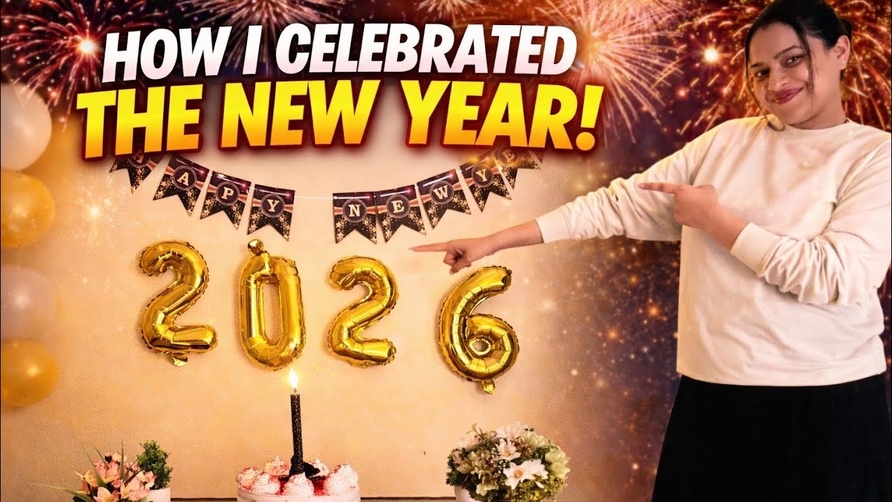 How I Celebrated New Year 2026 🎉 | Simple Home Celebration | Glow With Divya