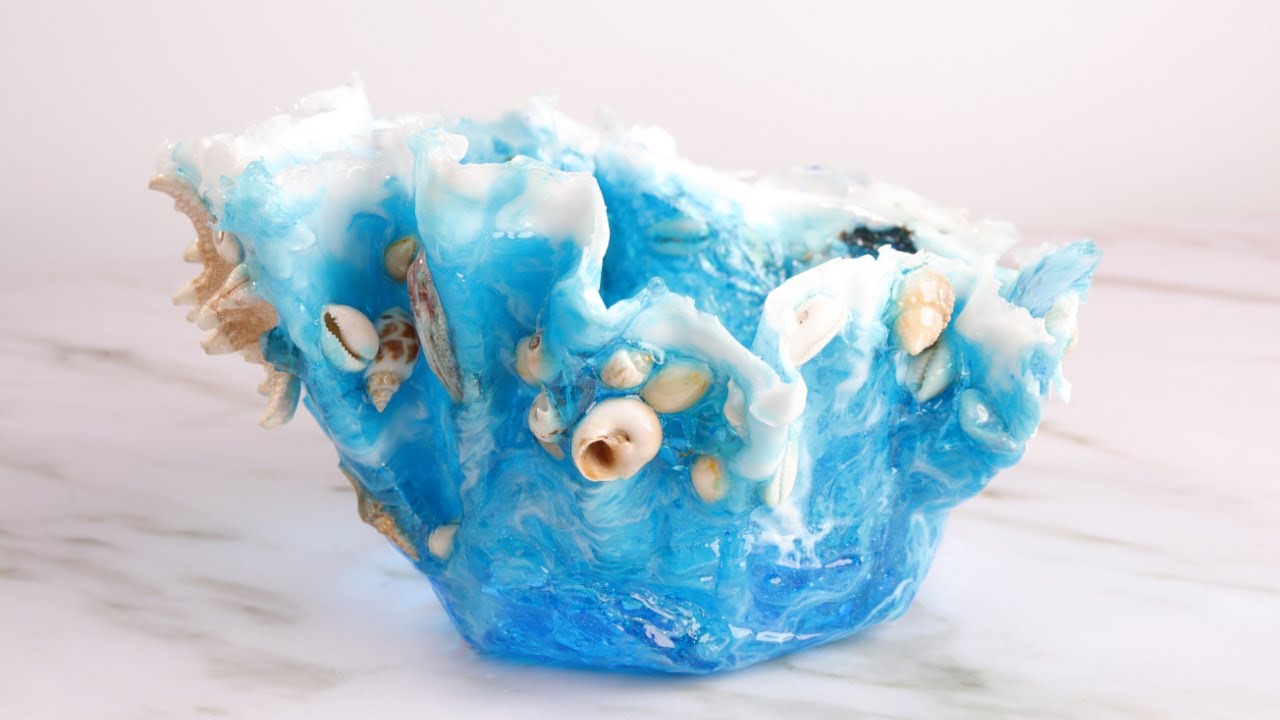 How to Make Resin Wave Sculpture Bending Resin Art Diy | Resin Crafts Tutorial