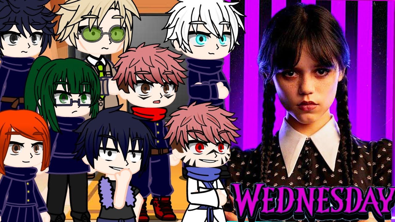 Jujutsu Kaisen react to WEDNESDAY 💜 JUJUTSU KAISEN REACT TO WANDINHA ADDAMS 
